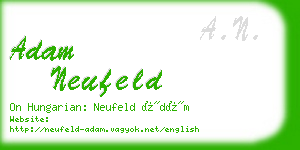 adam neufeld business card